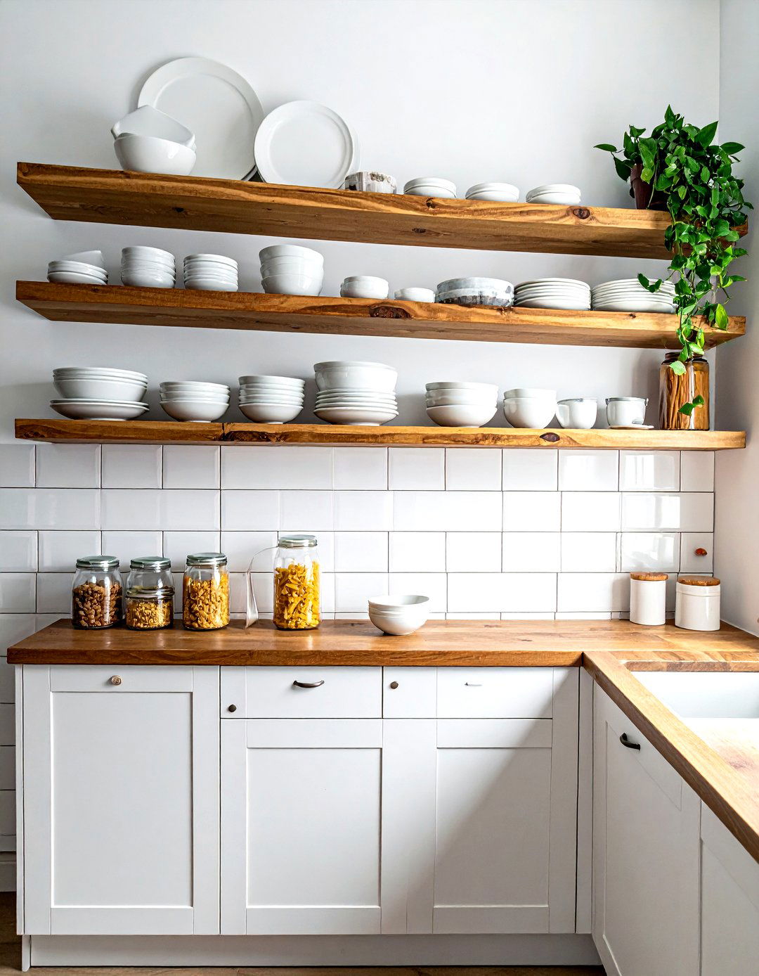 Open Shelving For Dishes - 30 Southern kitchen ideas
