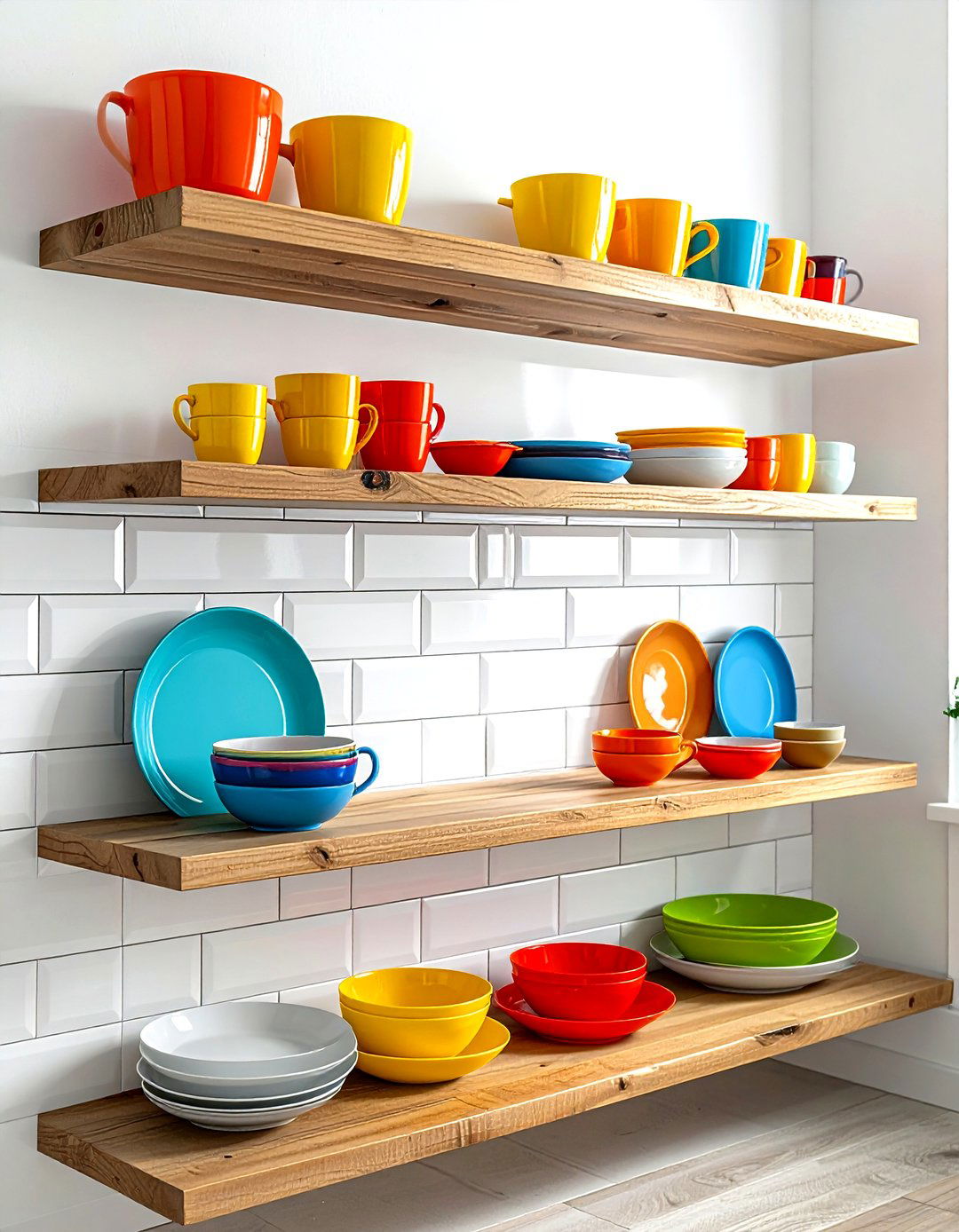Open Shelving For Kids Dishes - 30 kid-friendly kitchen ideas