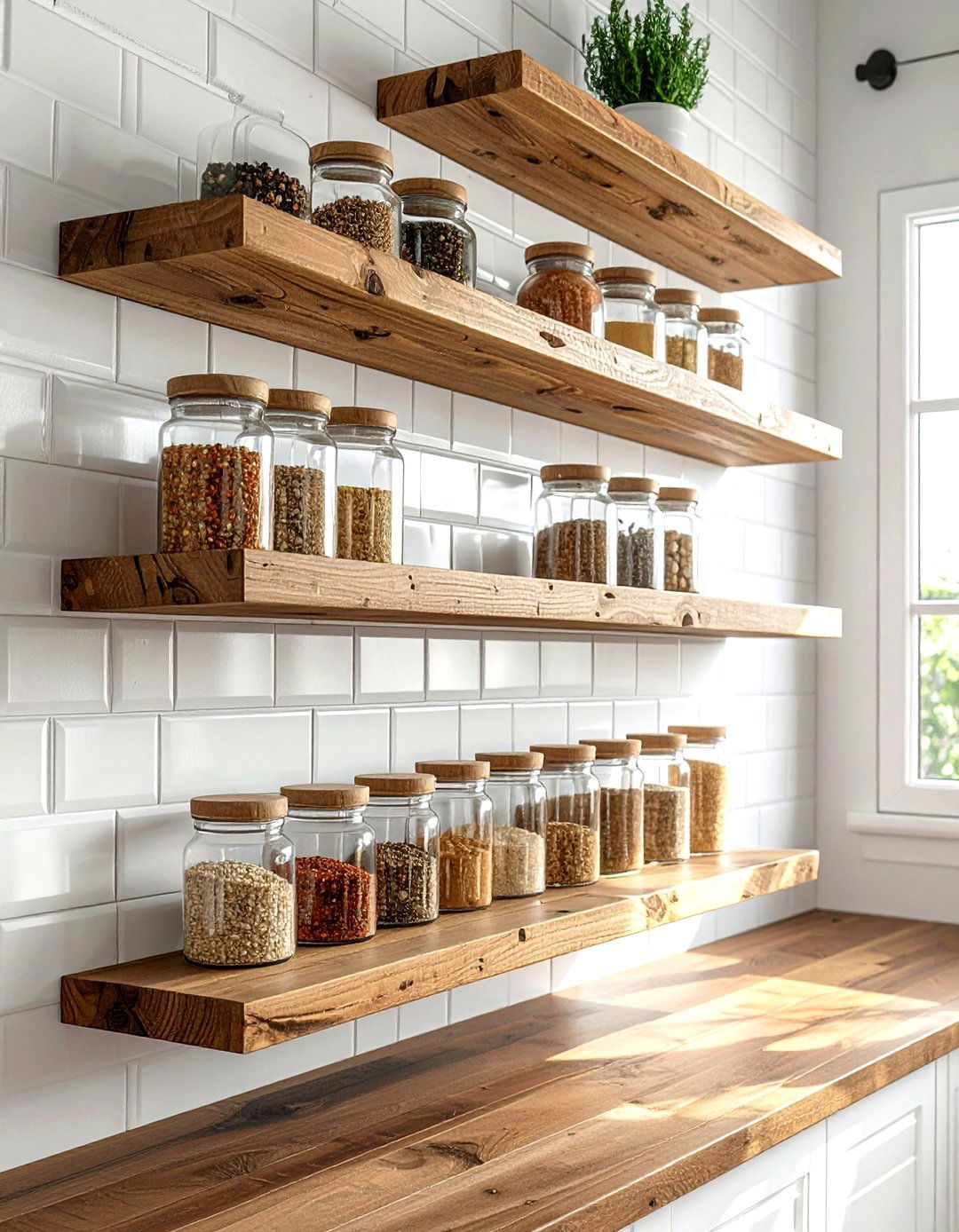 Open Shelving For Spices - 30 kitchen workstation ideas