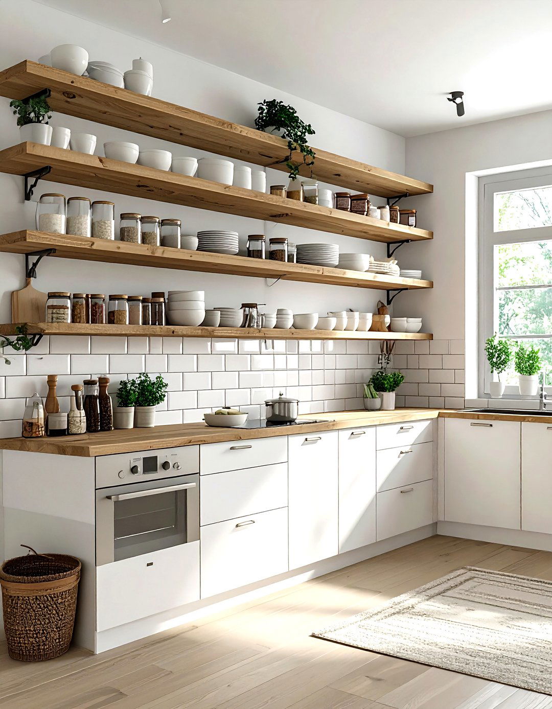 Open Shelving Kitchen - 30 kitchen enhancement ideas