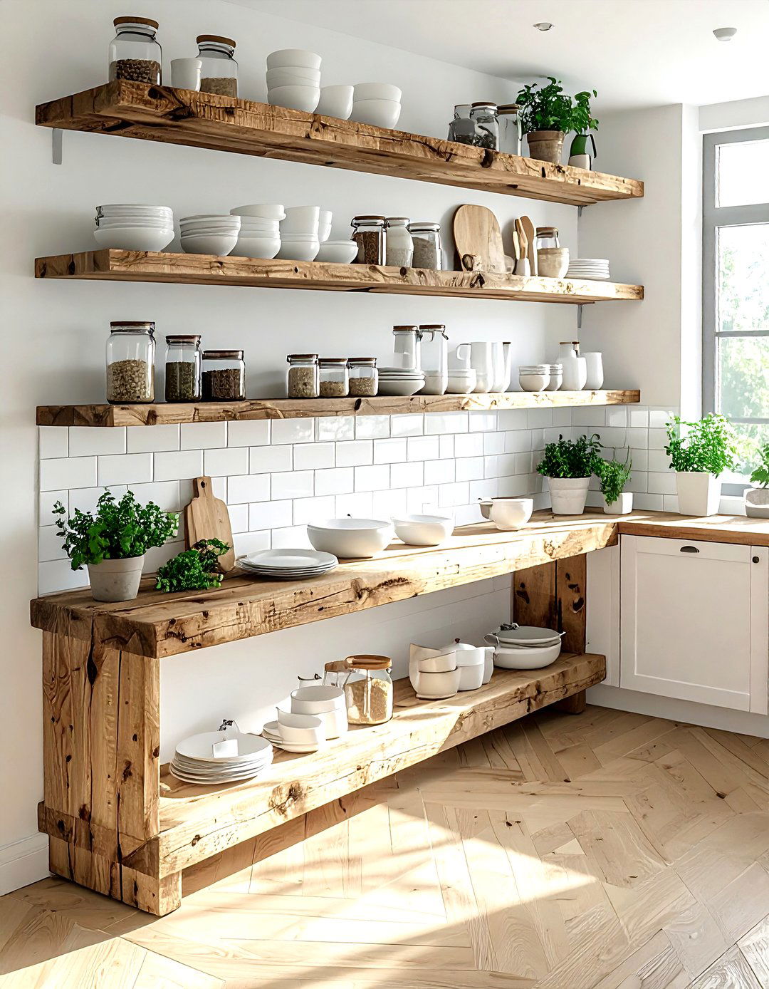 Open Shelving Kitchen - 30 lake house kitchen ideas