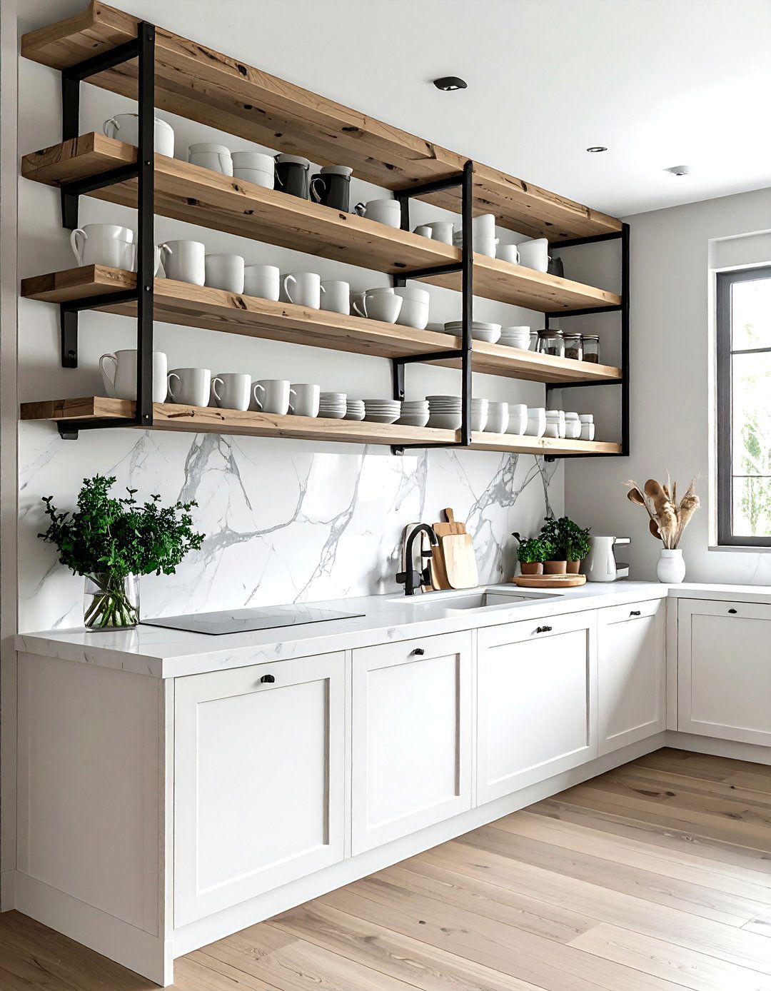 Open Shelving Kitchen - 30 modern home decor ideas