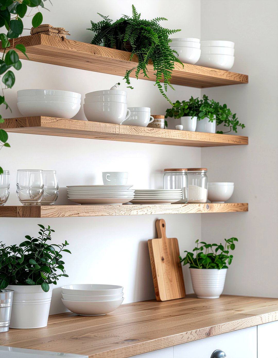 Open Shelving Kitchen - 30 organized kitchen ideas