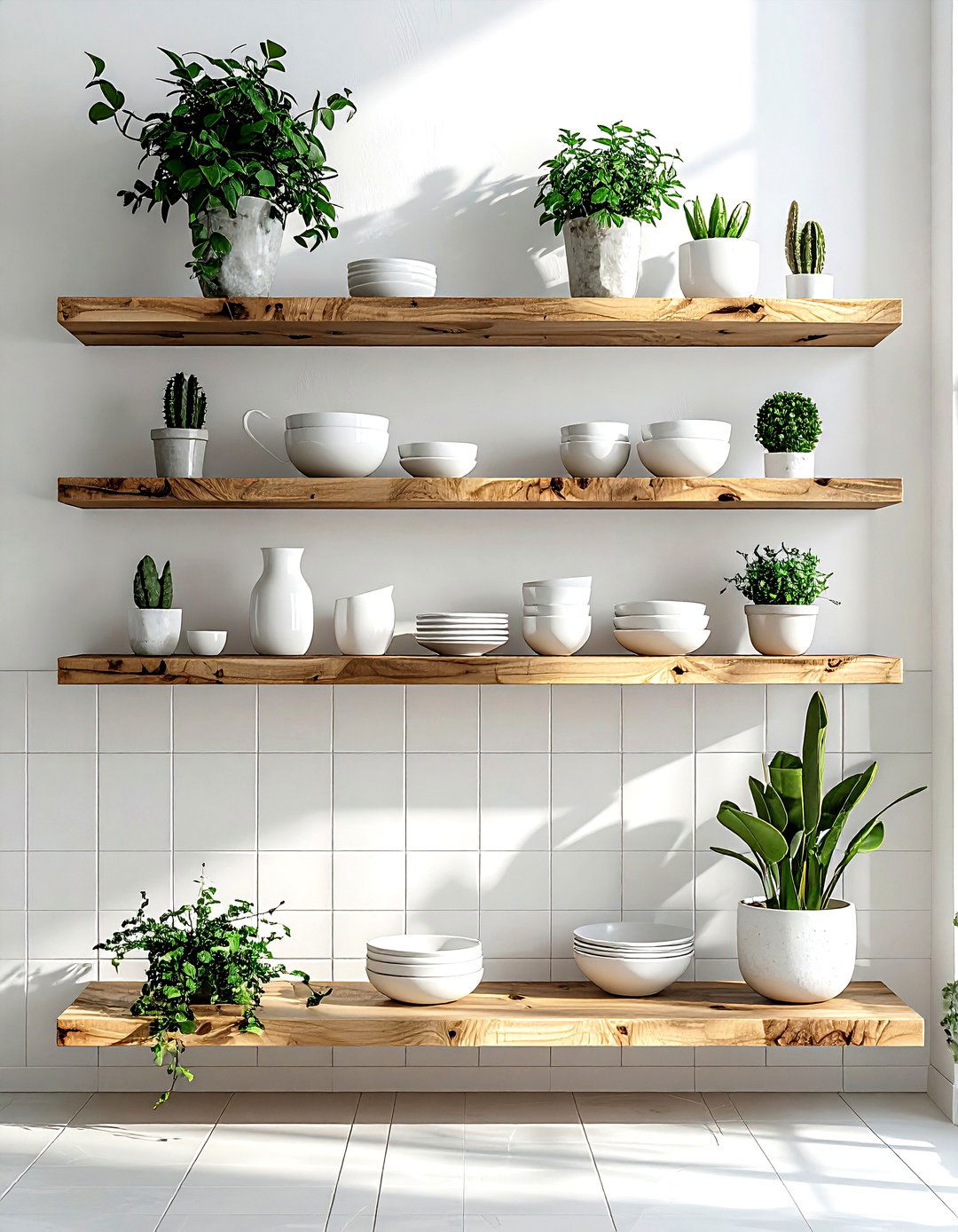 Open Shelving Layout - 30 kitchen design rules