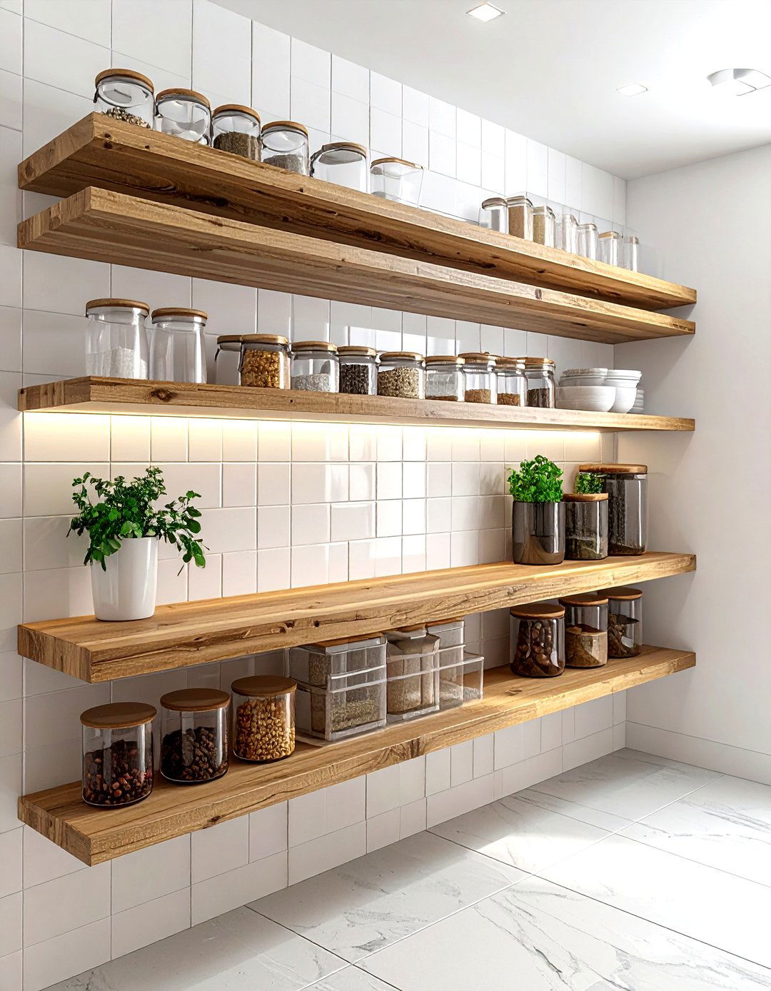 Open Shelving Pantry - 30 kitchen pantry ideas