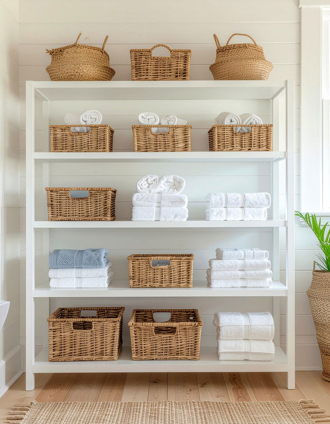 Open Shelving Storage - 30 bathroom for elderly ideas