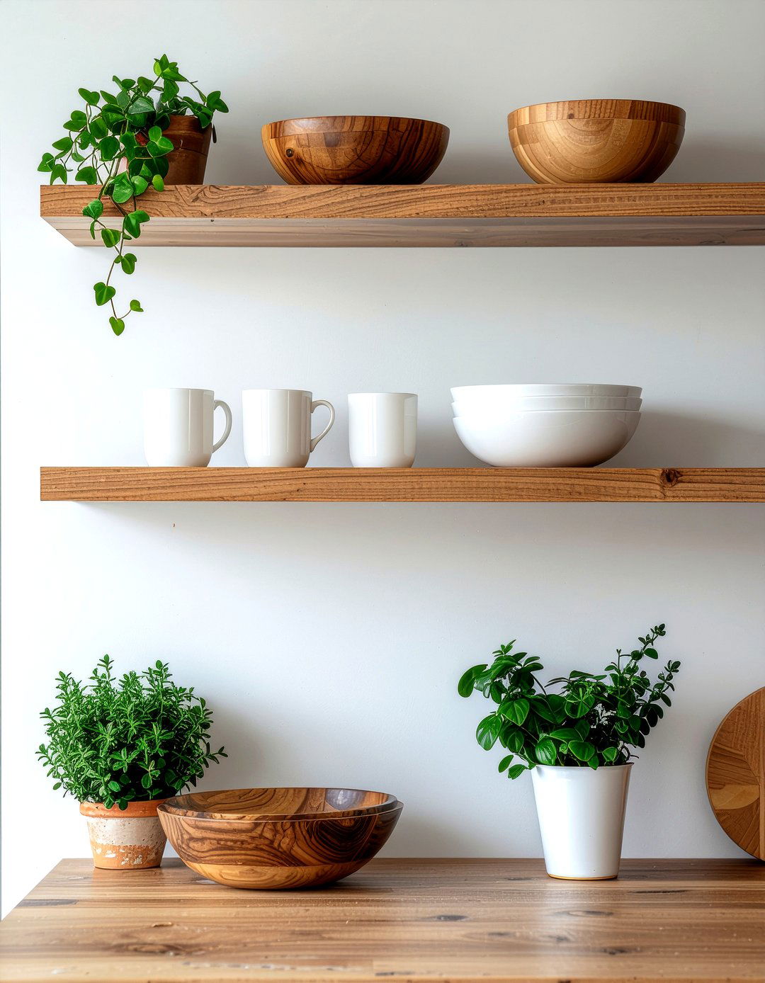 Open Shelving Storage - 30 kitchen warmth ideas