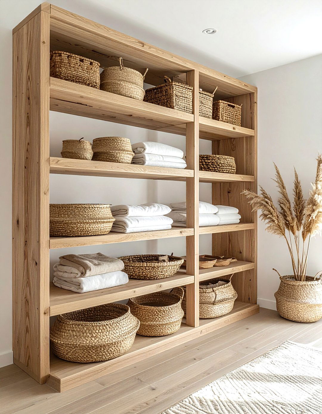 Open Shelving Unit - 30 bedroom cabinet storage ideas