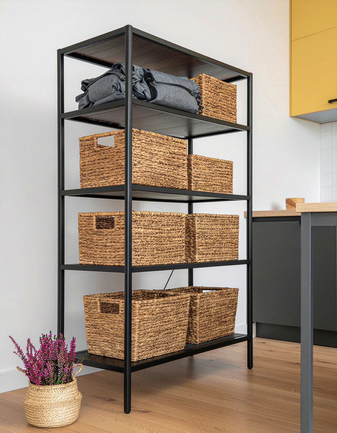 Open Shelving Unit - 30 kitchen drop zone ideas