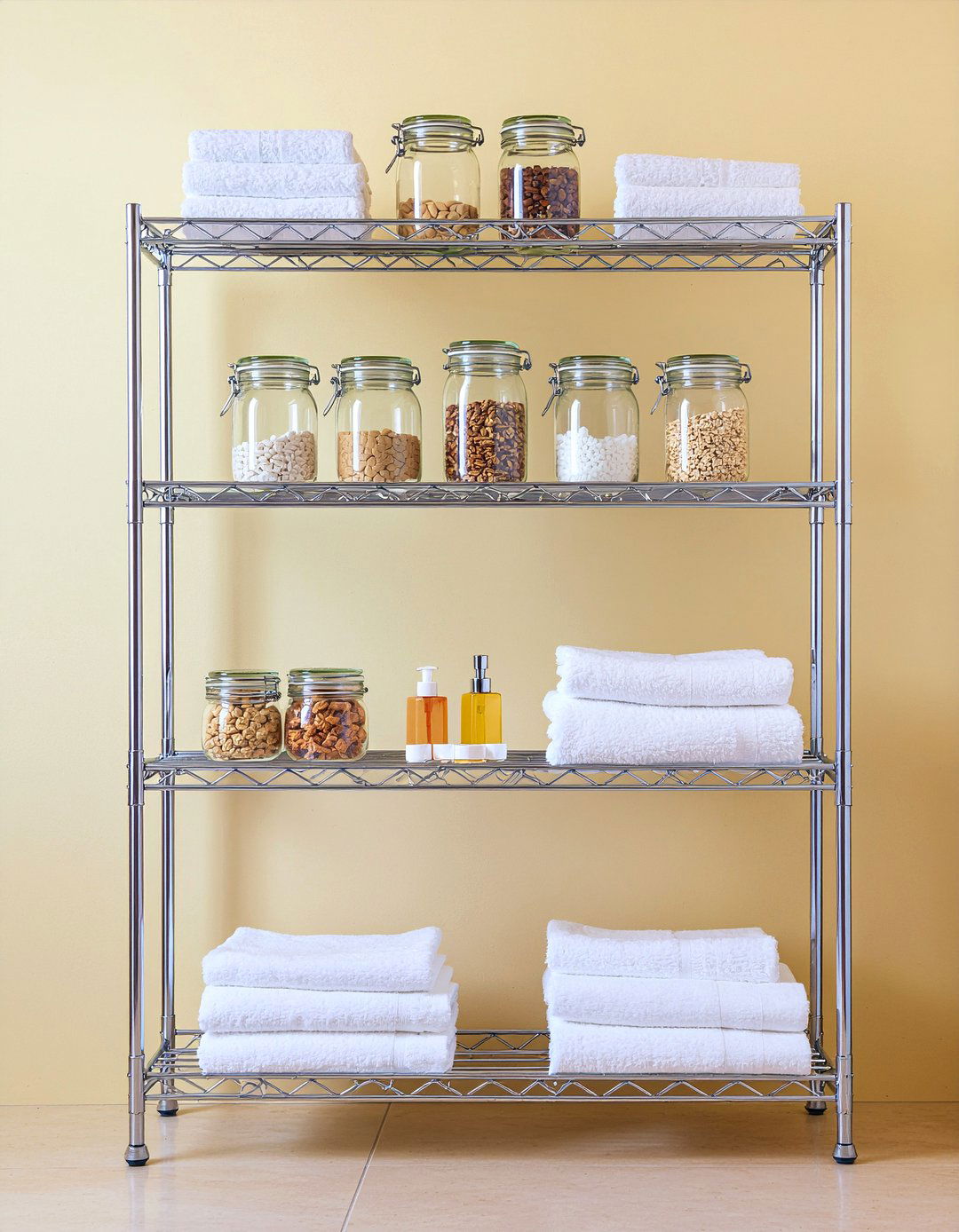 Open Shelving Unit - 30 small bathroom remodel ideas