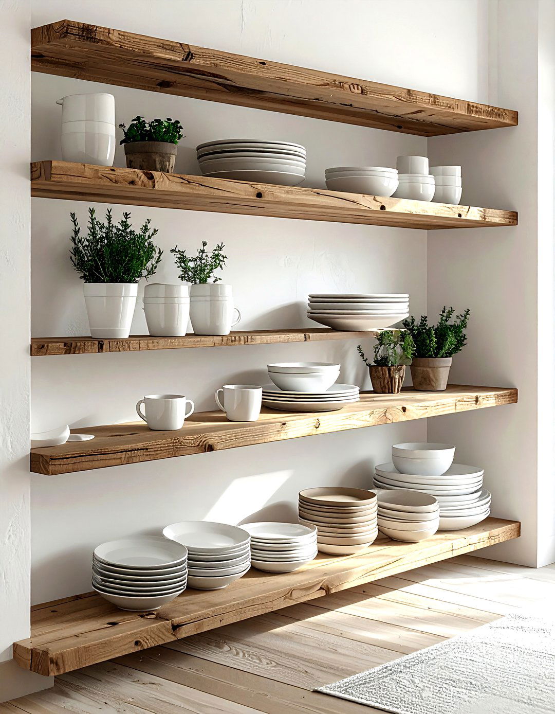 Open Shelving Unit - 30 dining room corner storage ideas