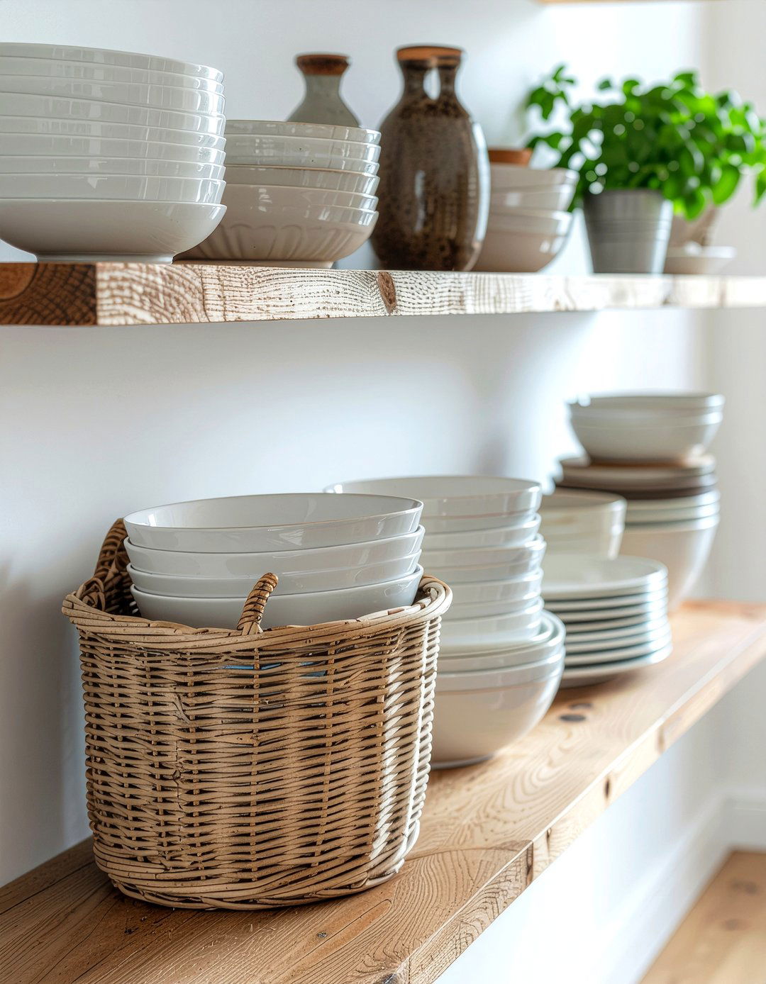 Open Shelving Unit Organization - 30 baking sheet storage kitchen ideas