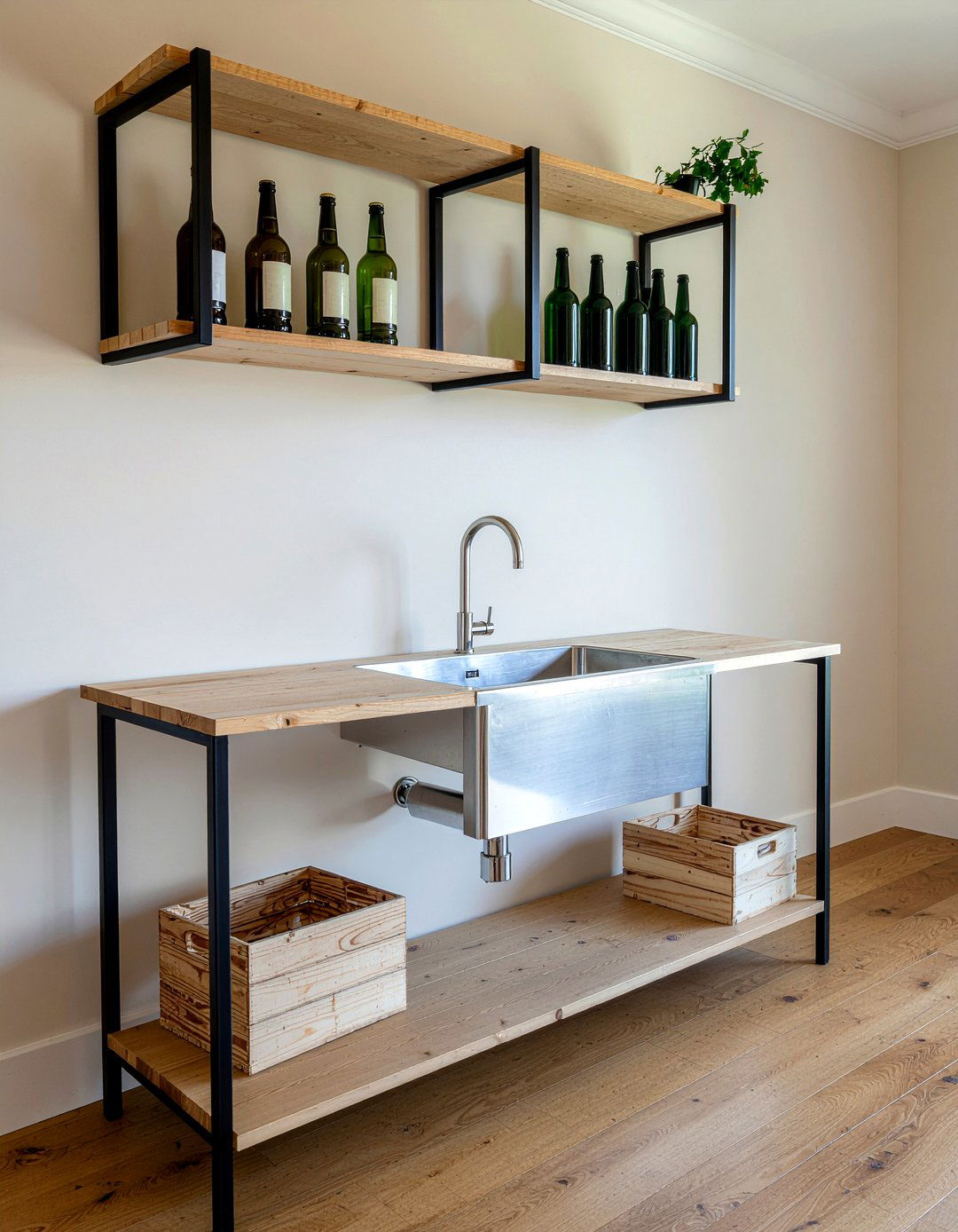 Open Shelving Wet Bar - 30 dining room wet bar ideas