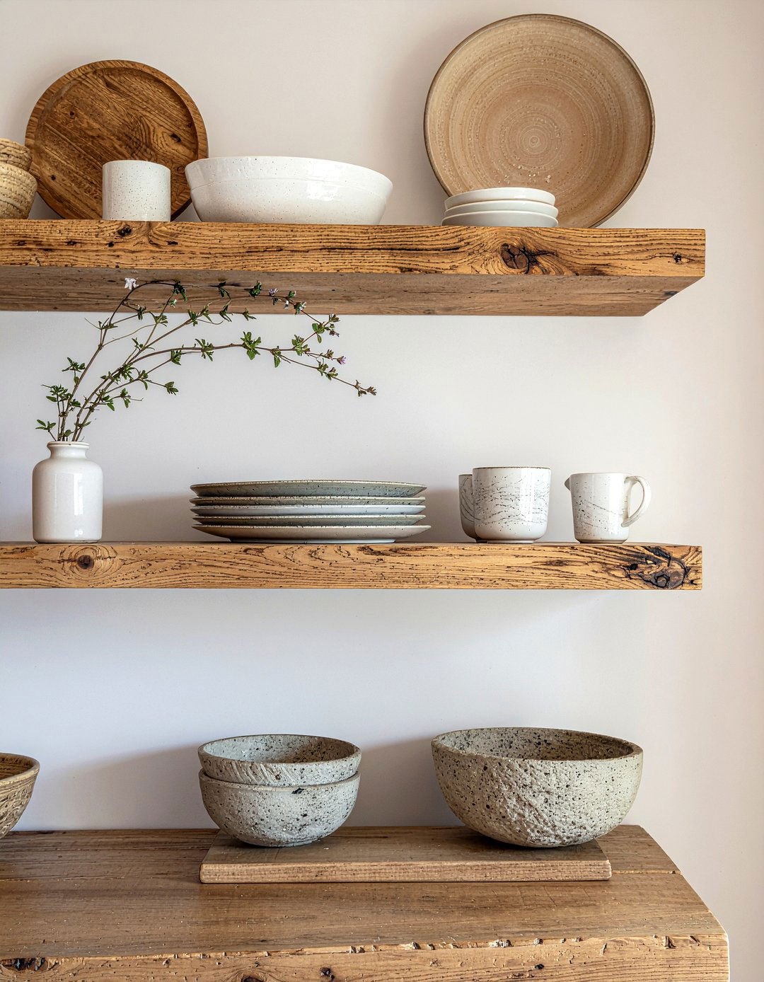 Open Shelving Wood - 30 chalet kitchen ideas