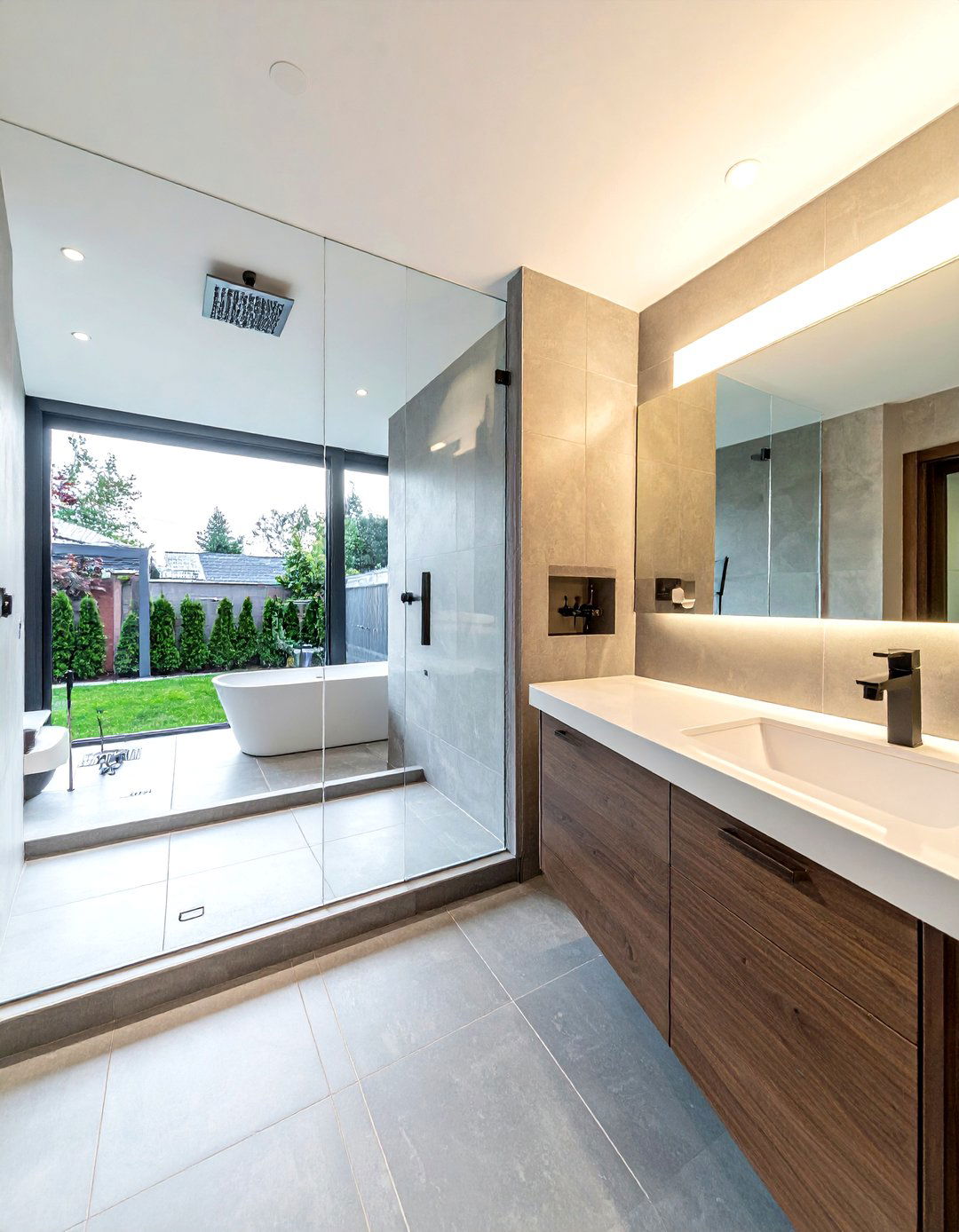 Open Wet Room - 30 bathroom wow factor ideas