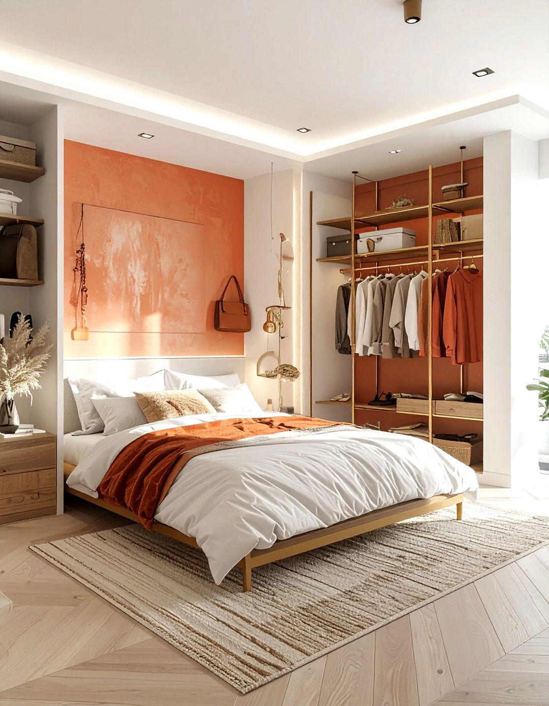 Open closet bedroom - 30 open concept bedroom ideas