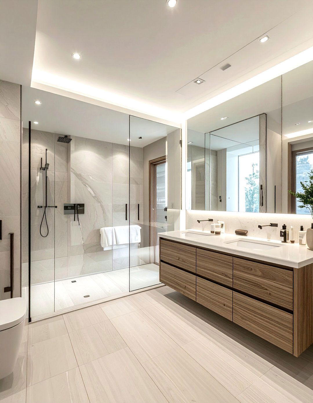 Open concept bathroom - 30 modern bathroom ideas
