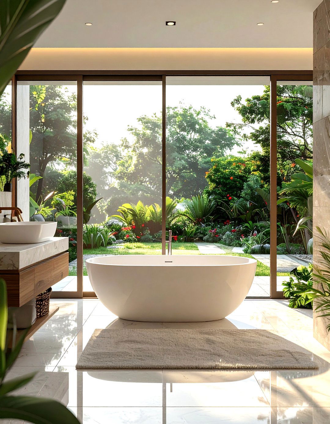 Open concept bathroom - 30 tropical bathroom ideas