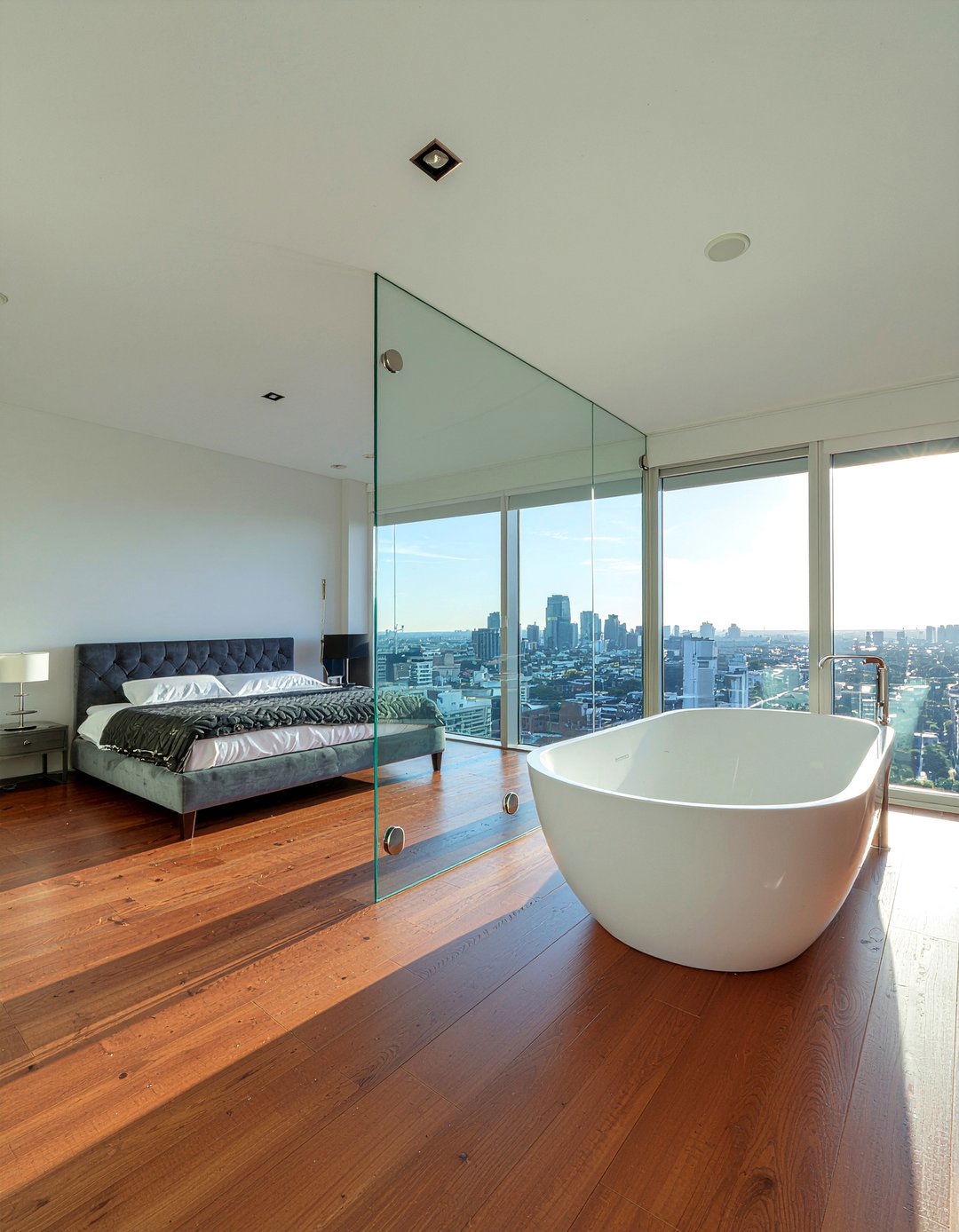 Open concept bathroom - 30 hotel bathroom ideas