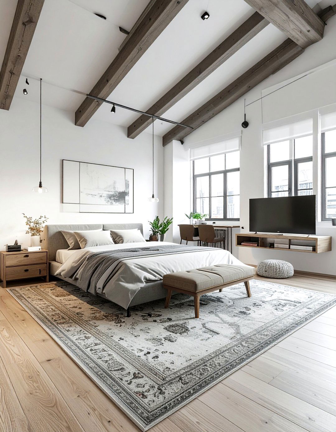 Open concept bedroom - 30 masculine bedroom ideas