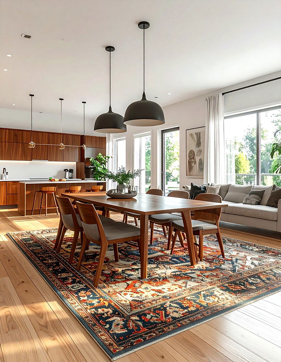 Open concept dining area - 30 mid-century modern dining room ideas