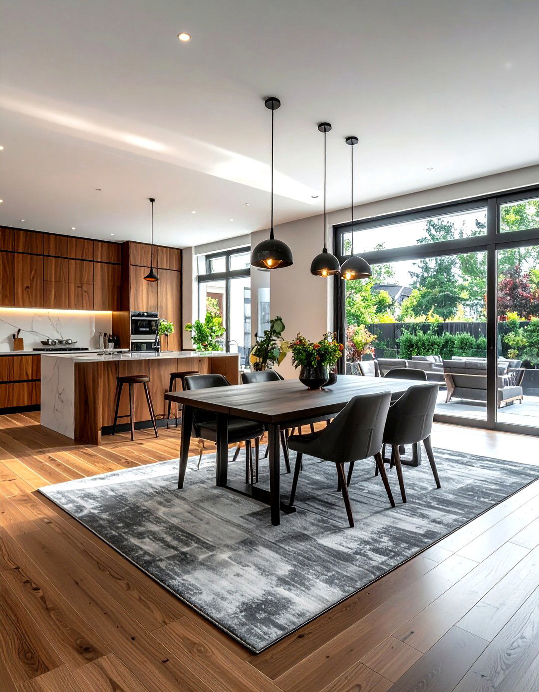 Open concept dining room