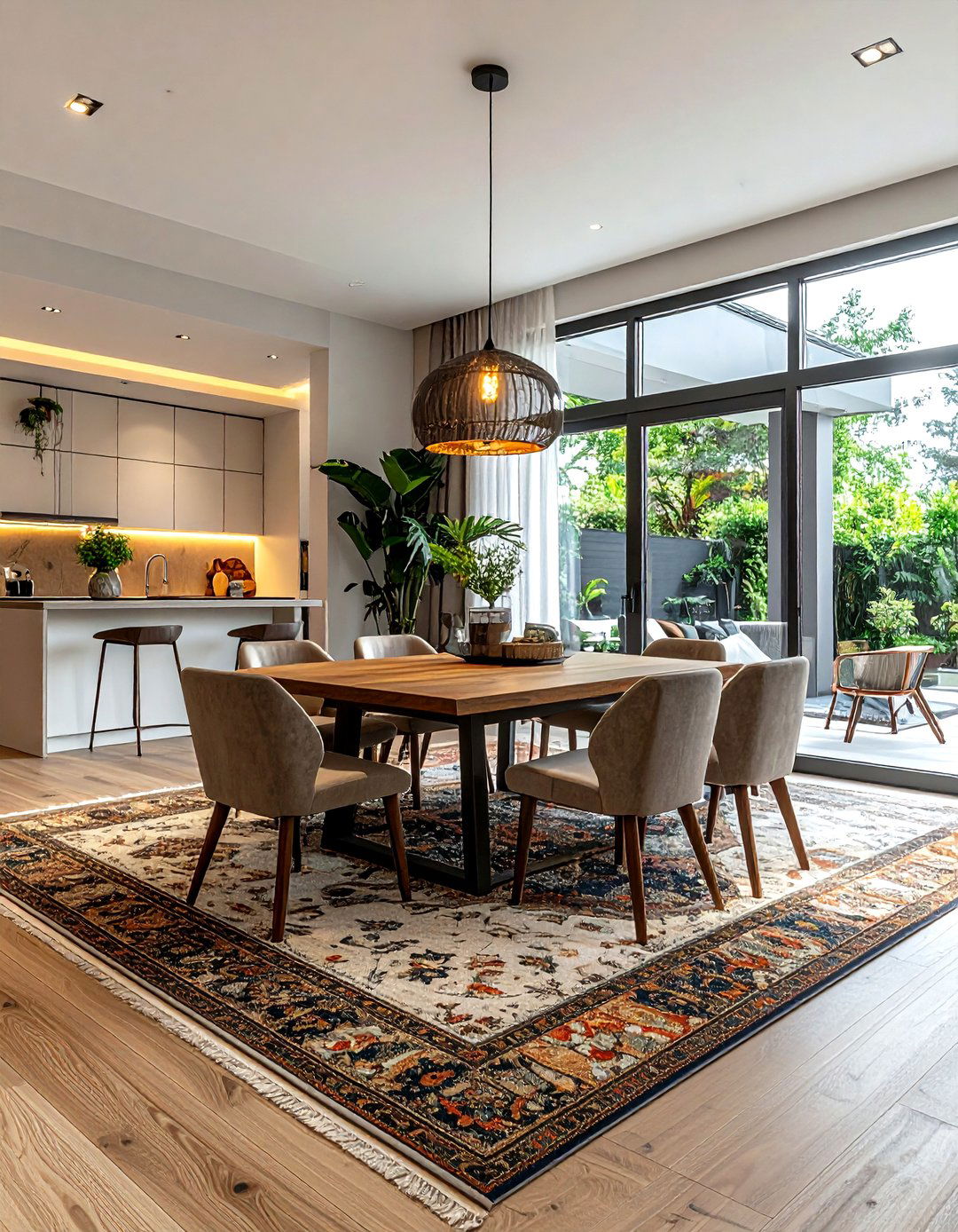 Open concept dining room - 30 dining room enhancement ideas