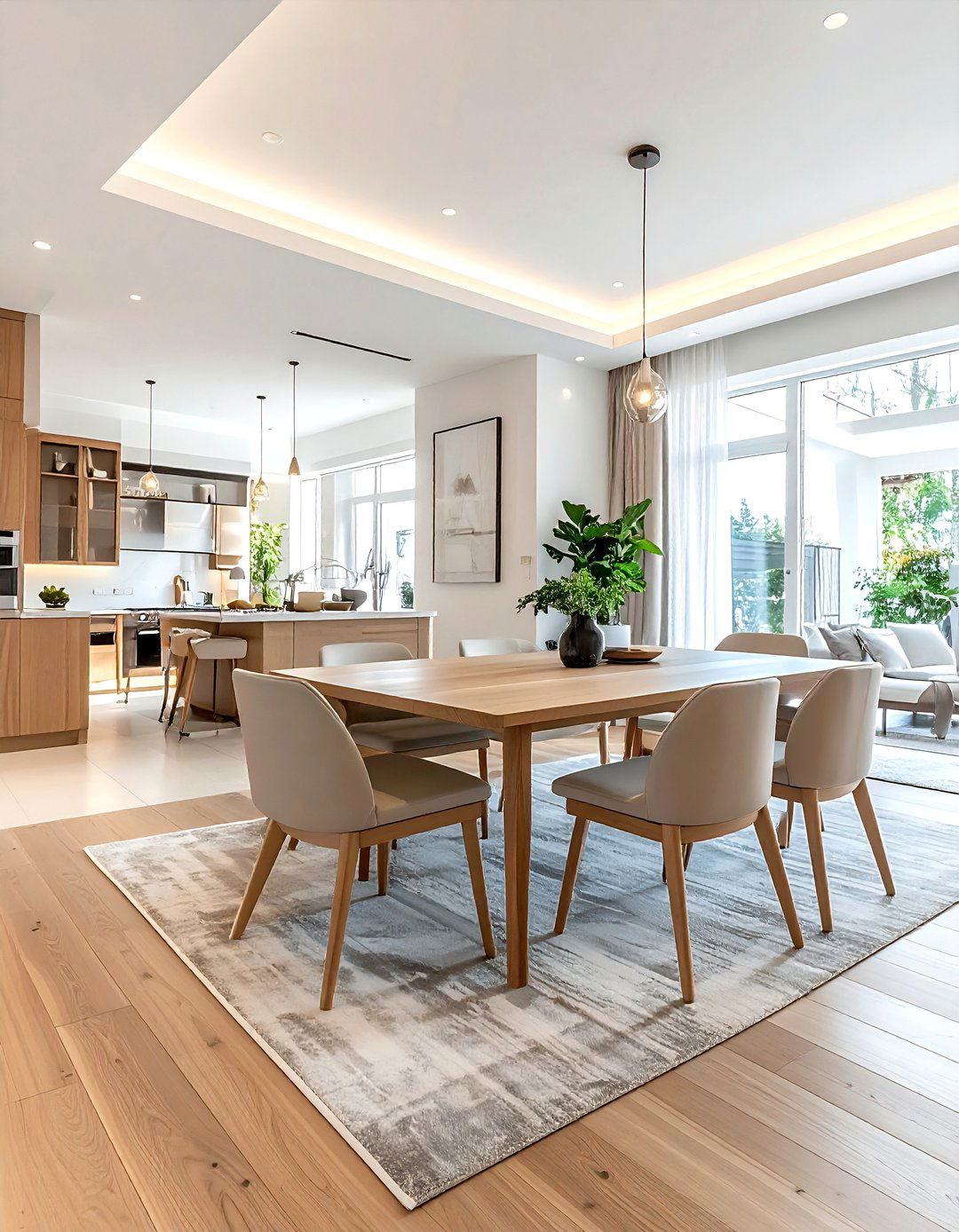 Open concept dining room - 30 spacious dining room ideas