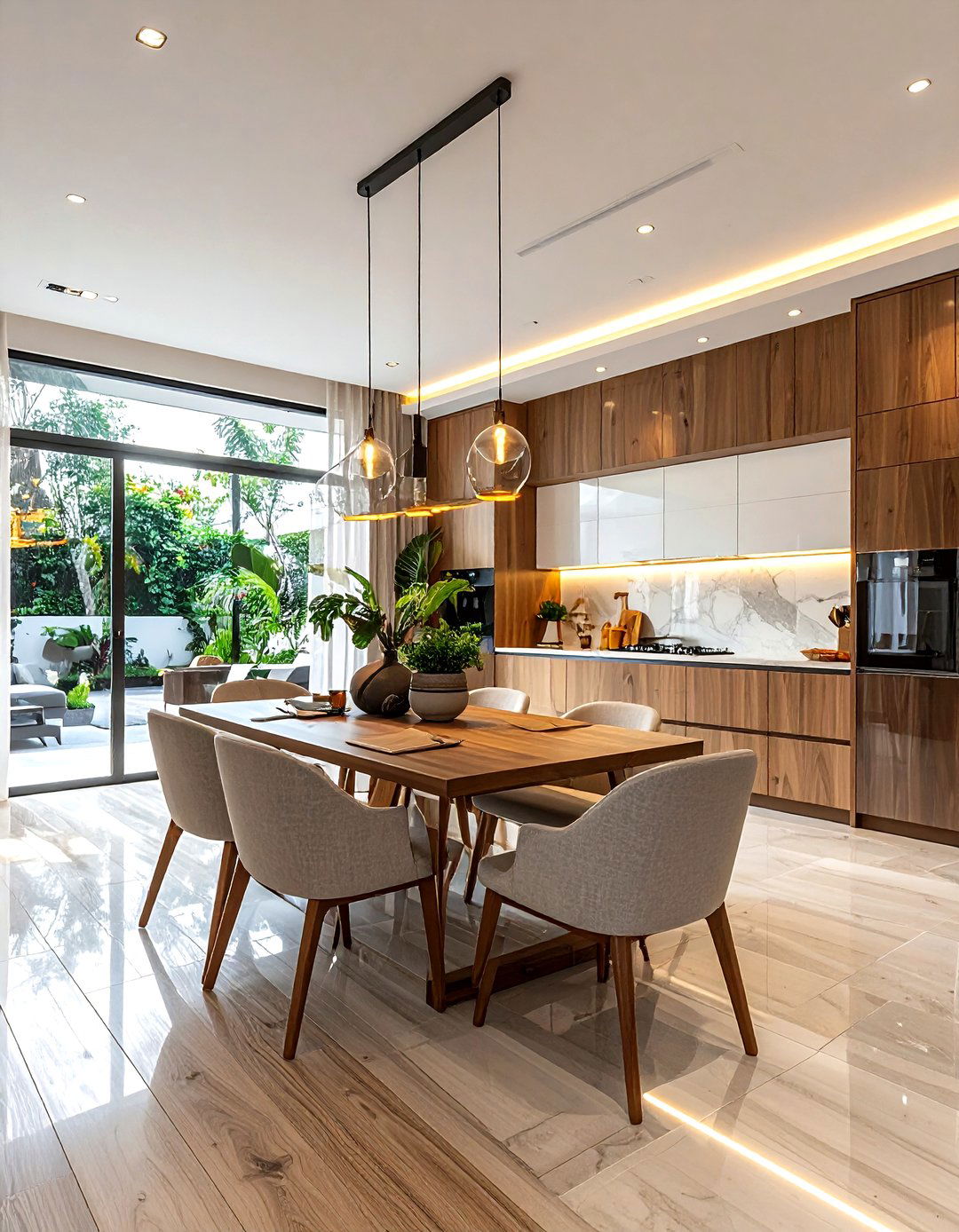 Open concept dining room layout - 30 dining room design tips