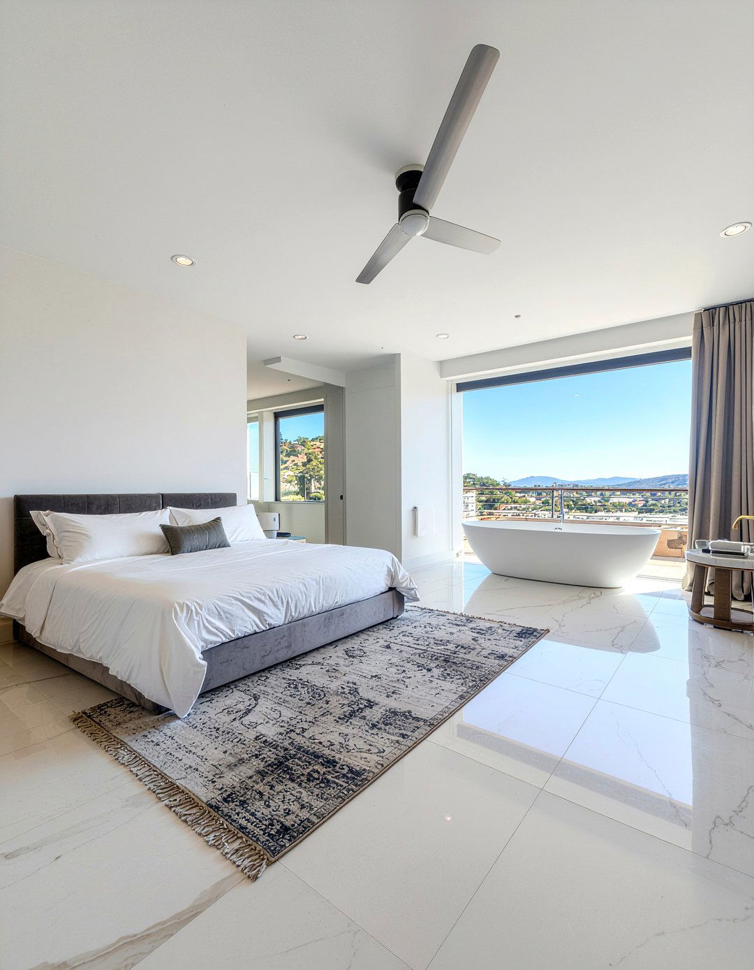 Open concept ensuite - 30 contemporary bedroom ideas