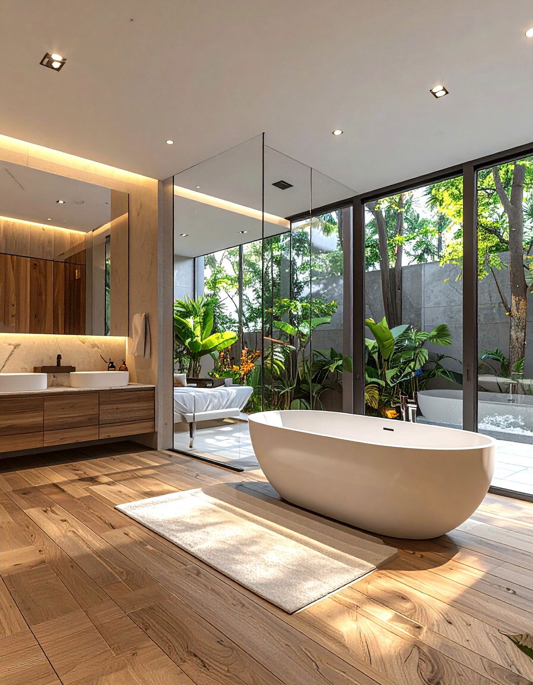Open concept ensuite - 30 showstopper bathroom ideas