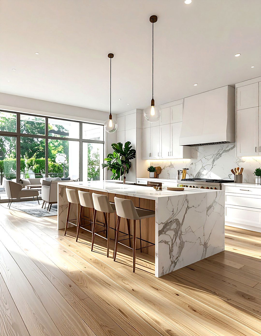 Open concept kitchen - 30 spacious kitchen ideas