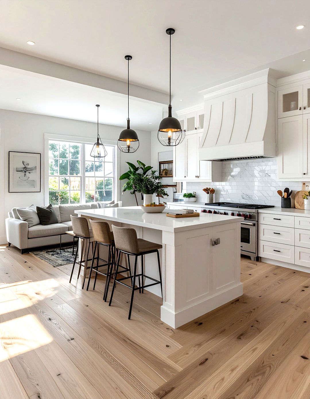 Open concept kitchen living room layout - 30 Property Brothers kitchen ideas