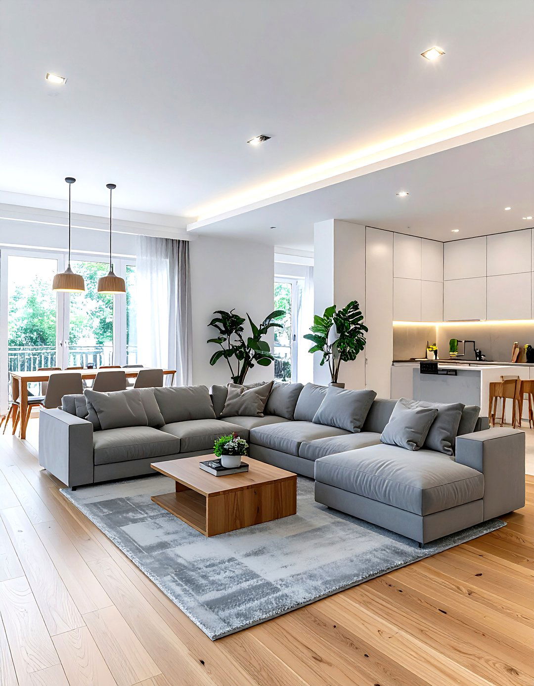 Open concept living room - 30 living room layout ideas