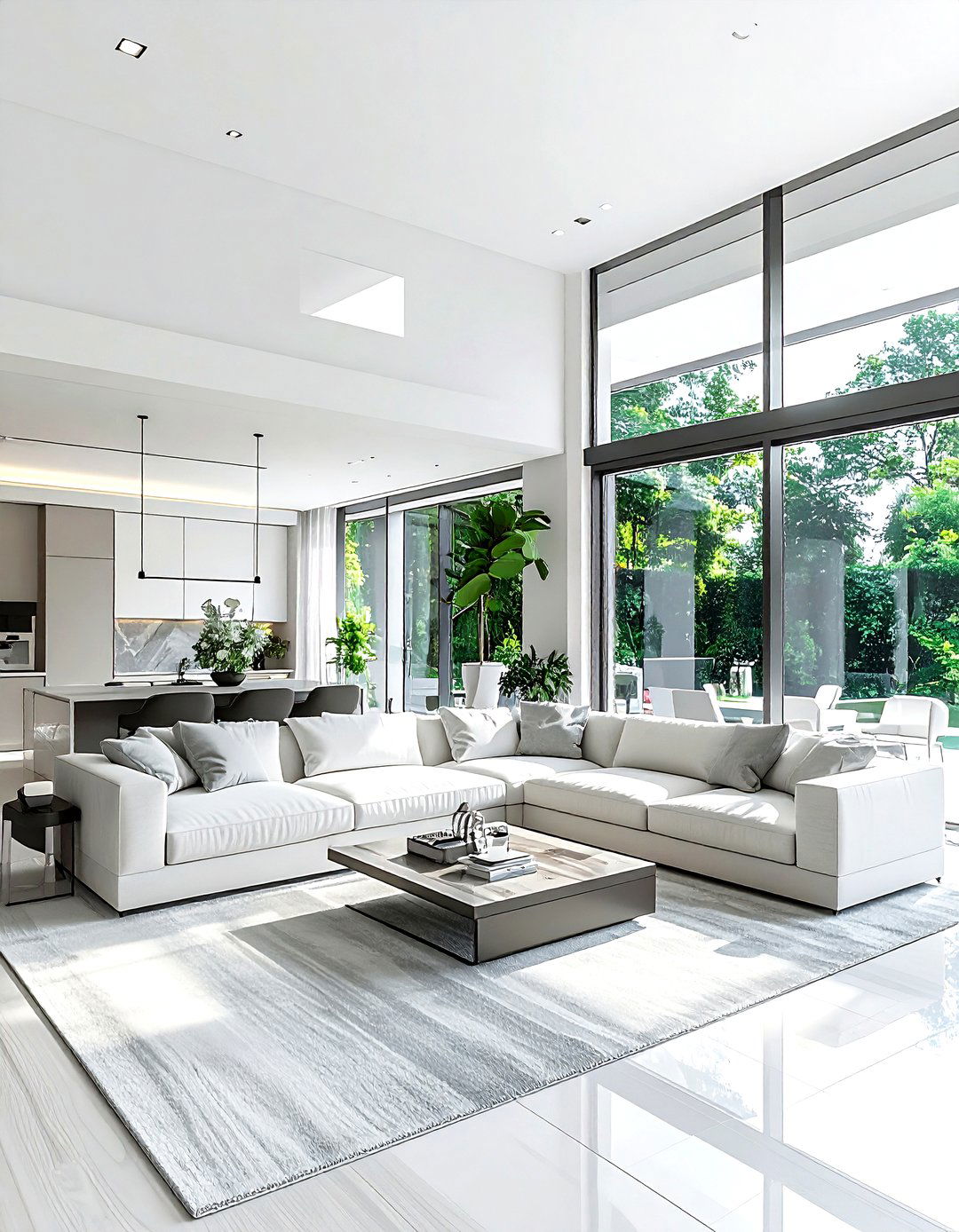 Open concept living room - 30 high-end living room ideas