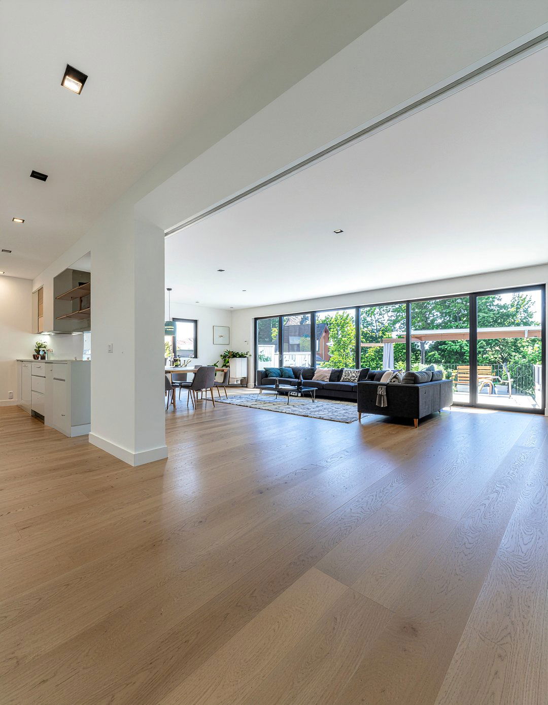 Open concept living room layout - 30 scandinavian living room ideas