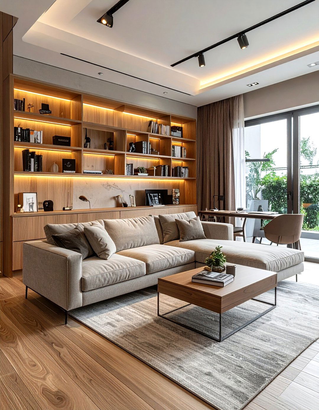 Open concept living room office combo - 30 open concept living room ideas