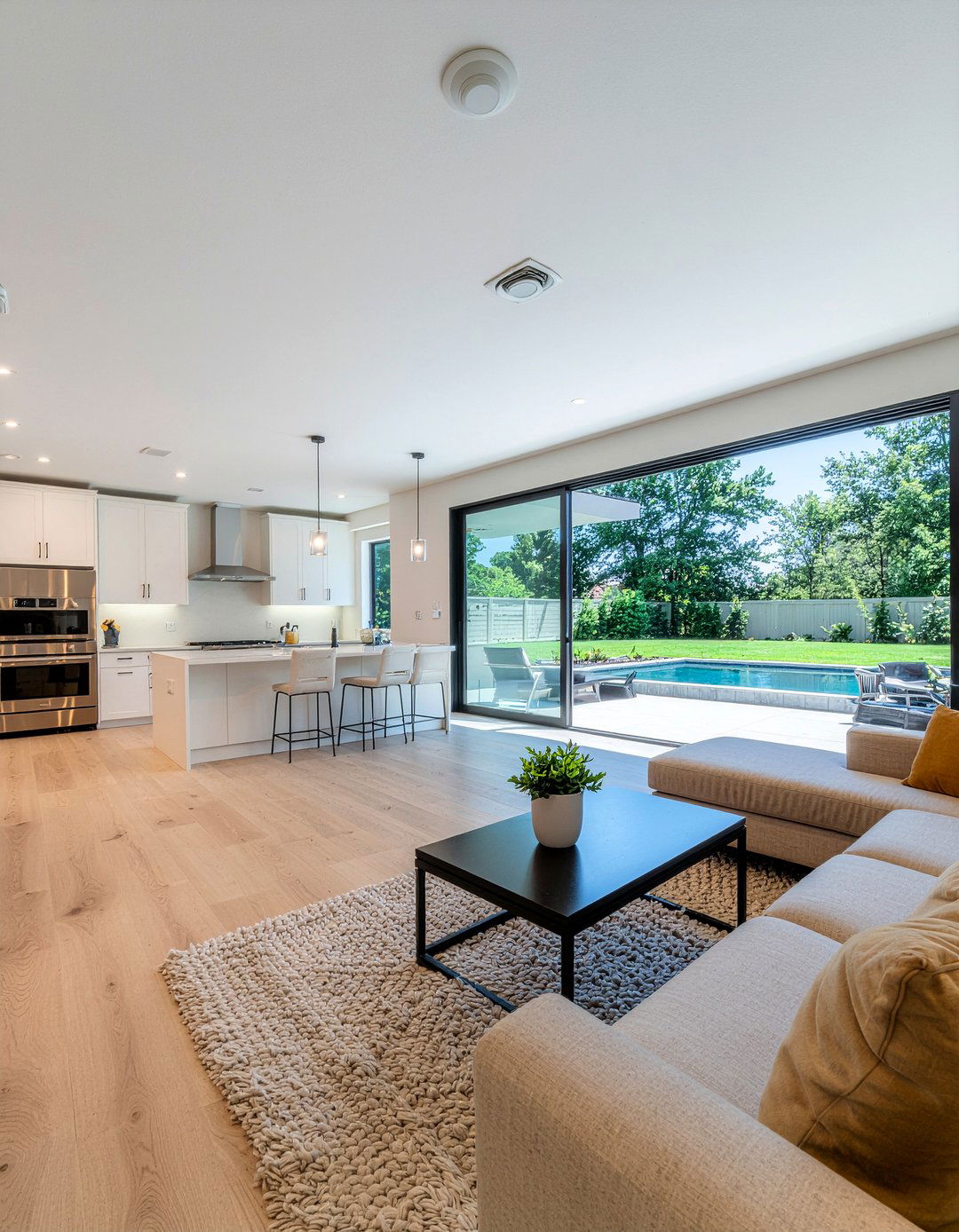 Open concept living room pit - 30 living room pit sofa ideas