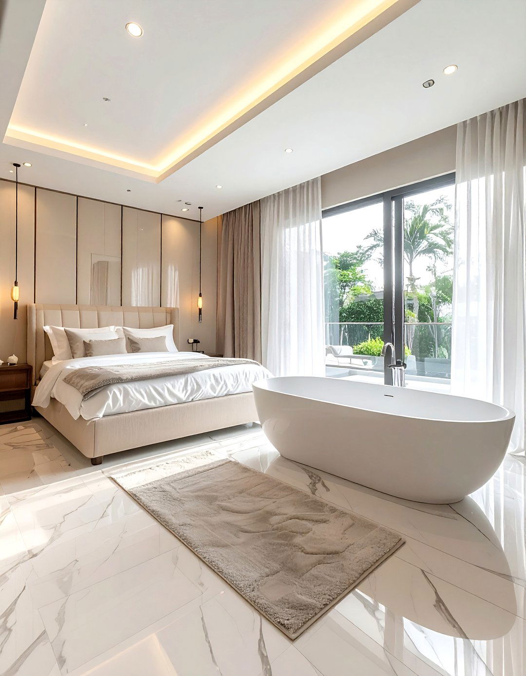 Open concept master bedroom bathroom - 30 open concept bedroom ideas