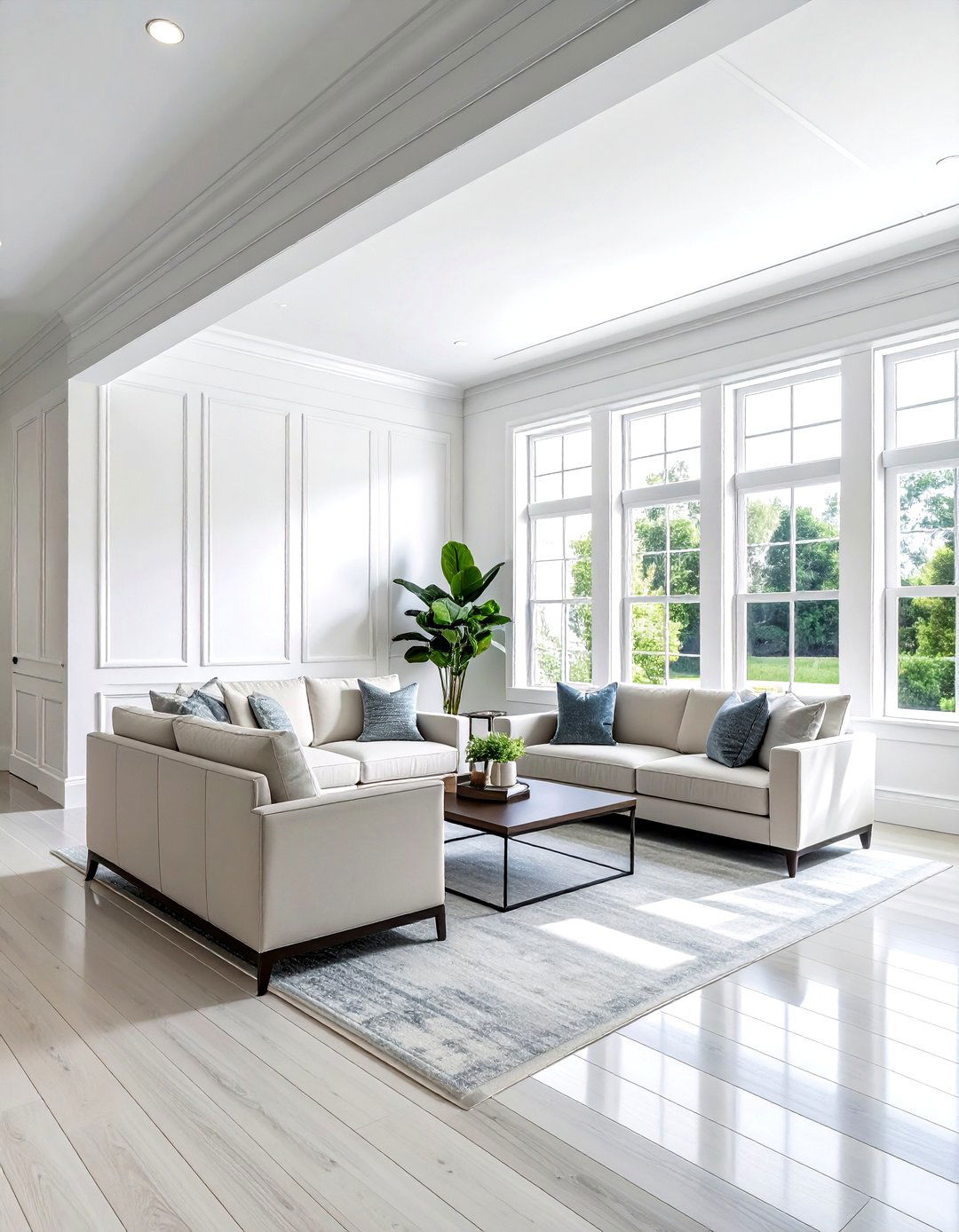 Open concept wainscoting - 30 living room wainscoting ideas