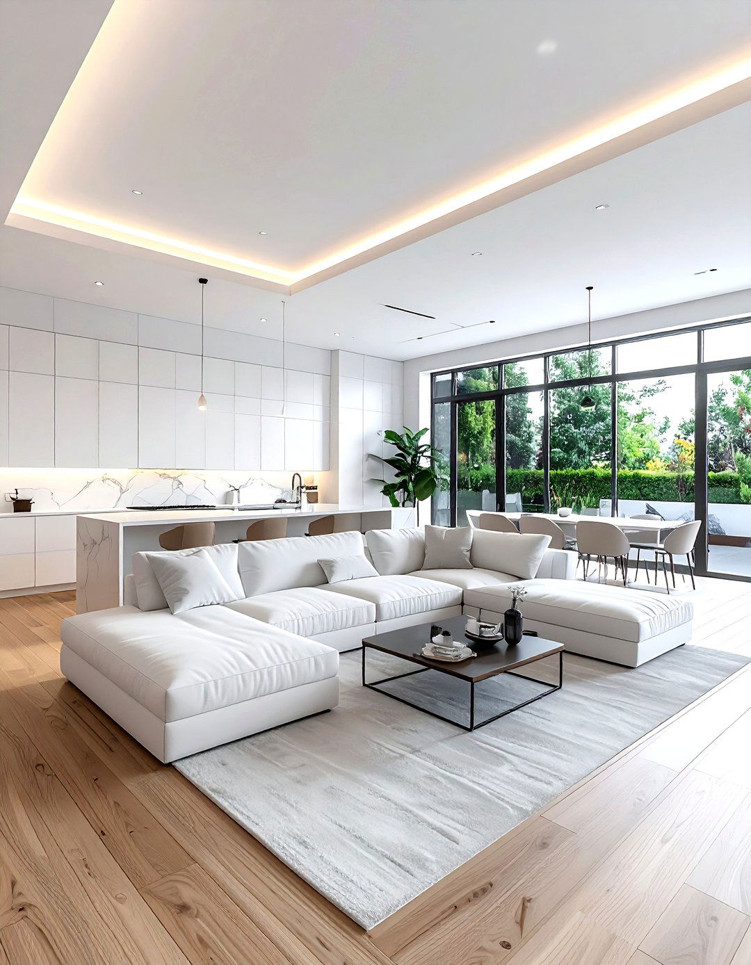 30 Chic White and White Living Room Ideas for Any Home