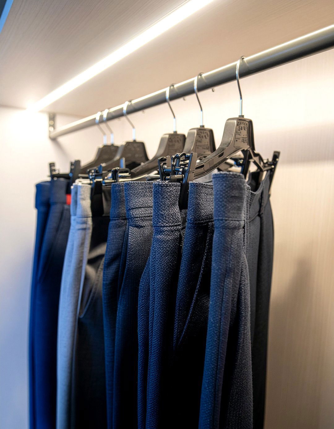 Open ended pant hangers - 30 bedroom space saving hangers