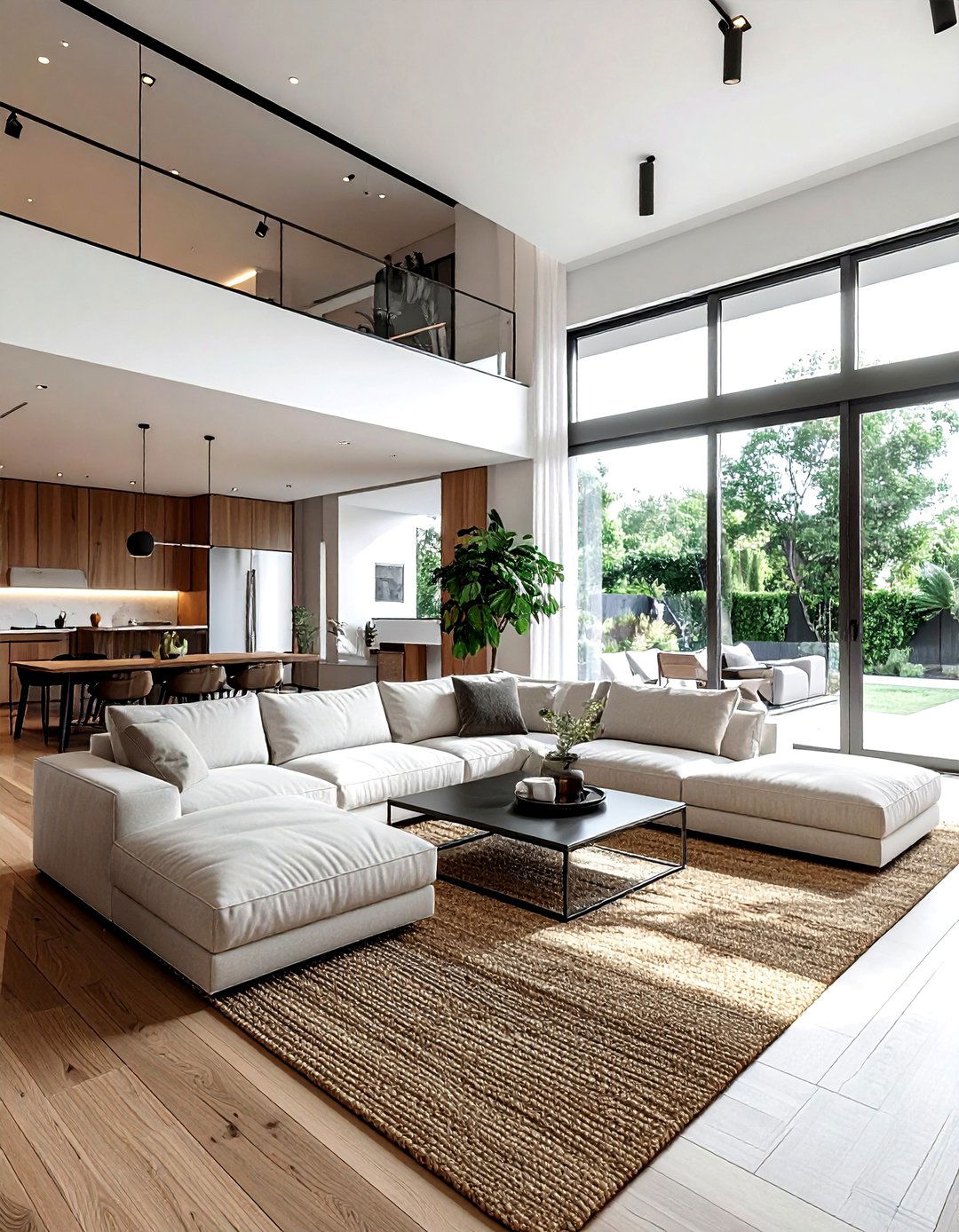 Open floor plan - 30 living room staging ideas