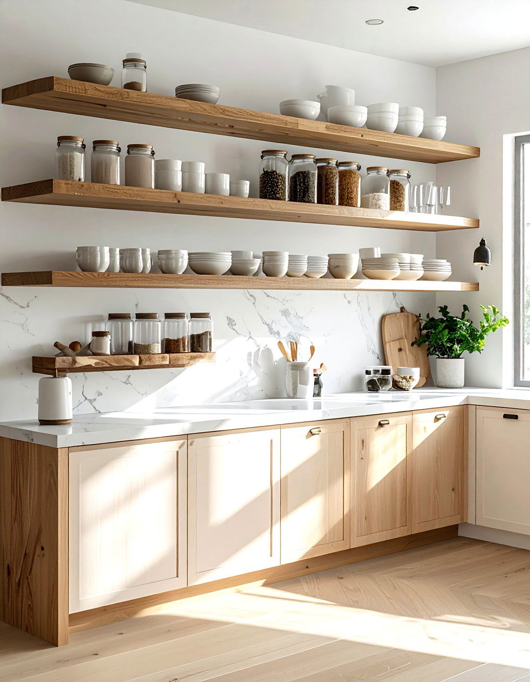 Open kitchen shelving - 30 attainable decor ideas