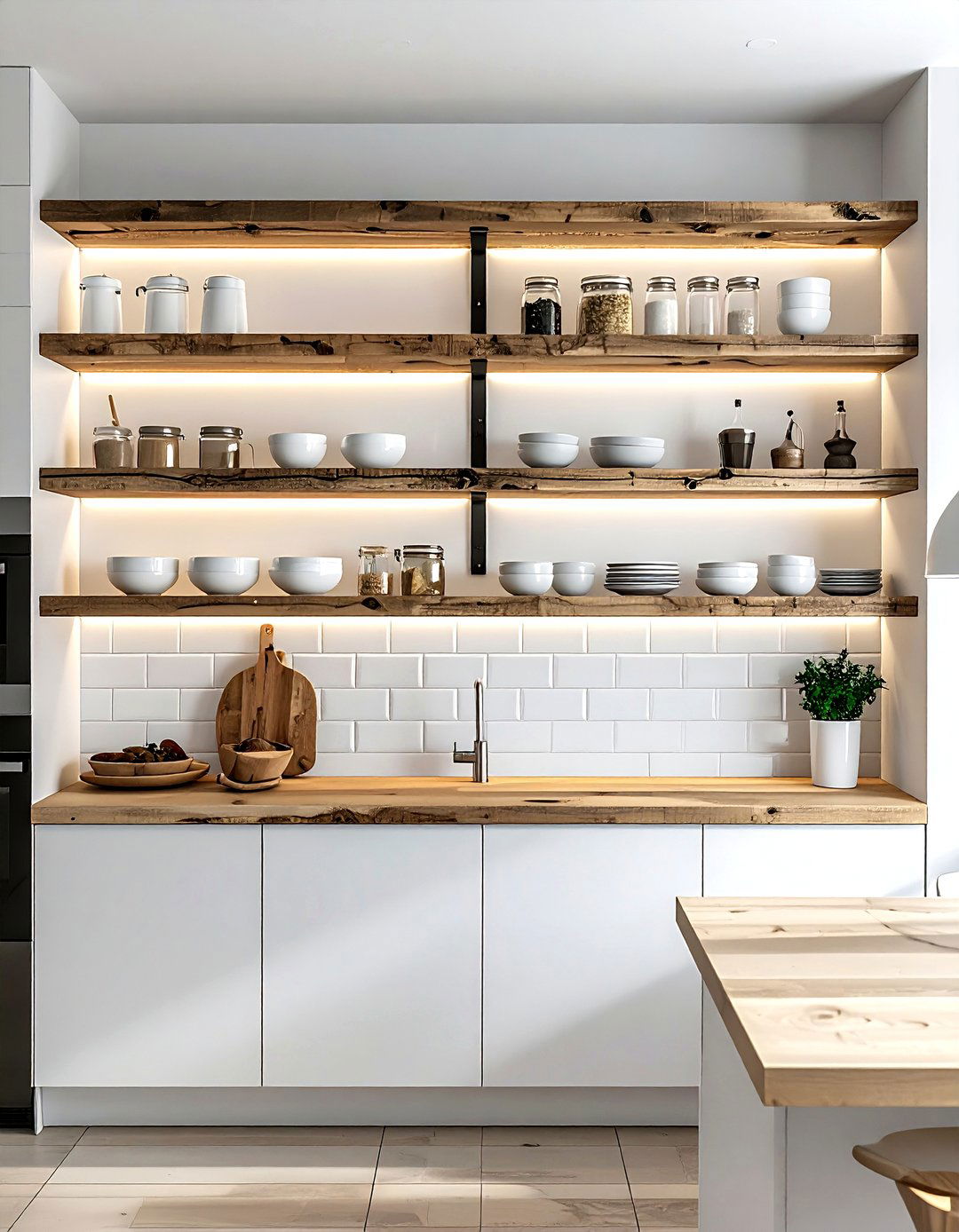 Open kitchen shelving - 30 new home kitchen ideas