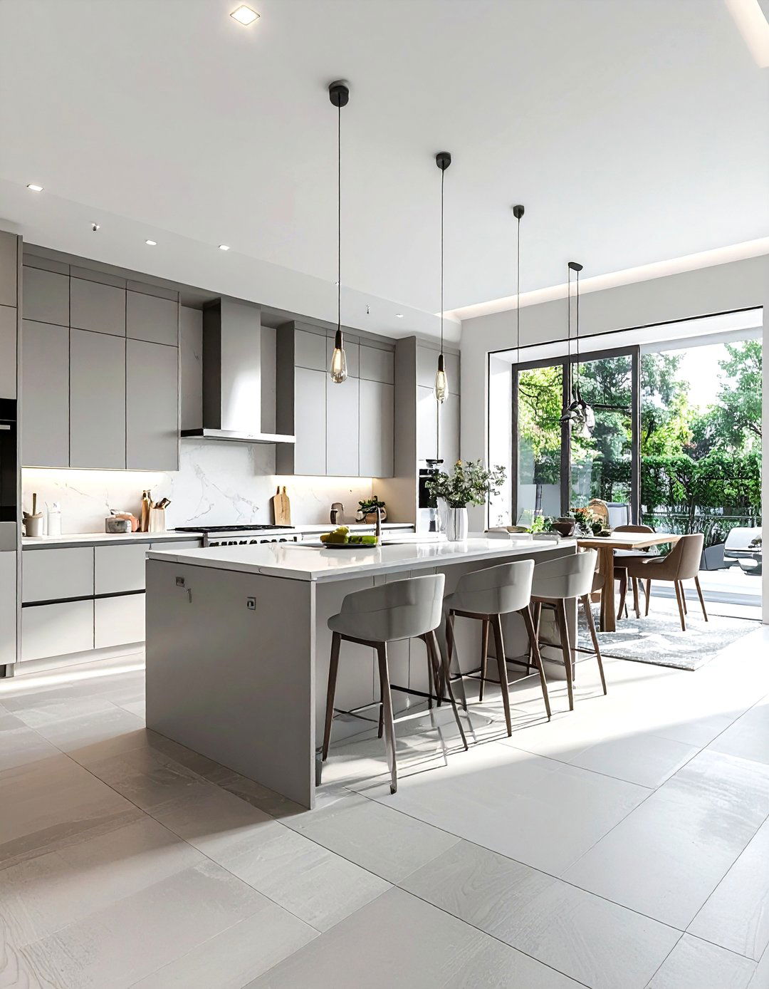 Open plan U shaped kitchen - 30 U-shaped kitchen ideas