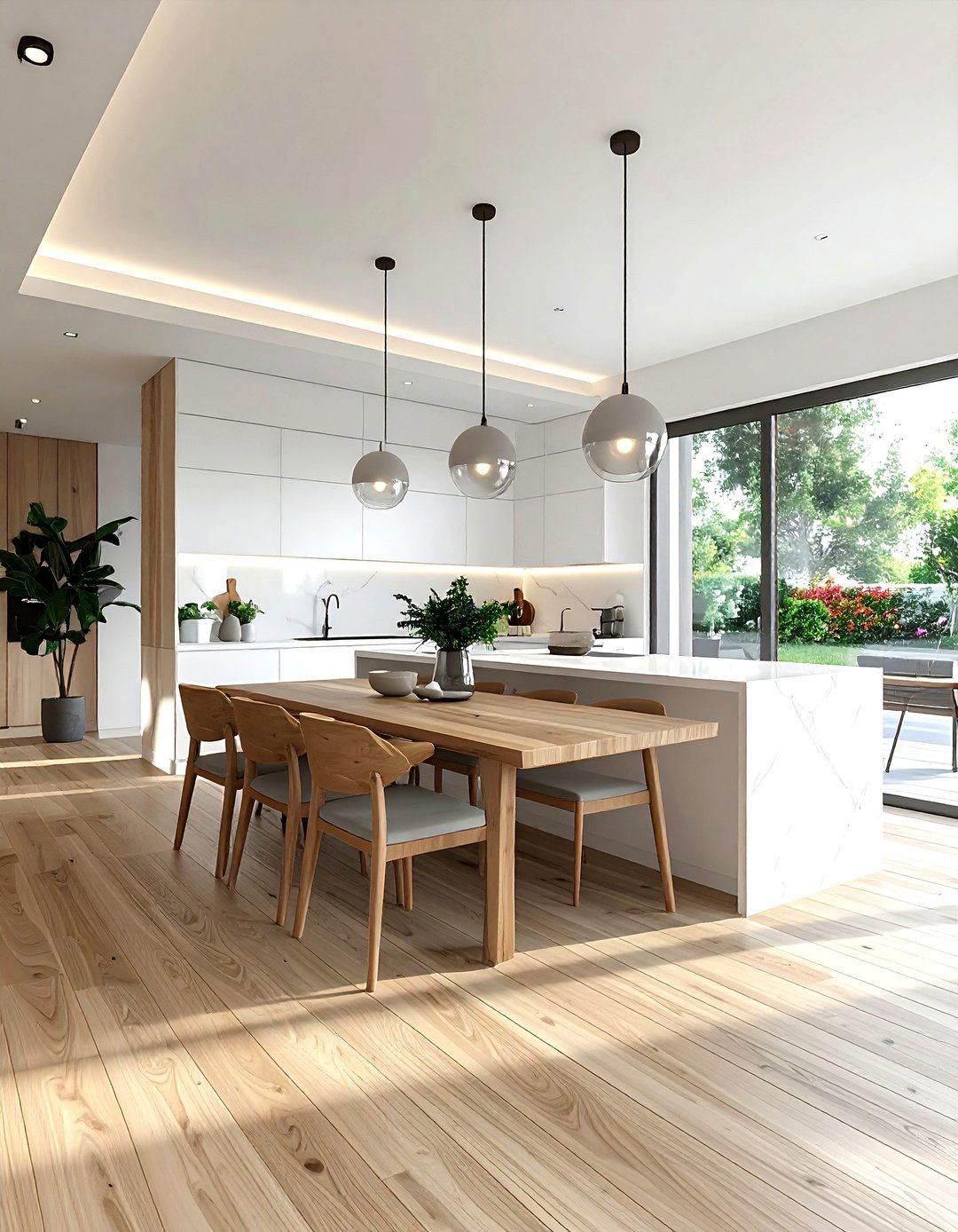 Open plan kitchen - 30 kitchen dining area ideas