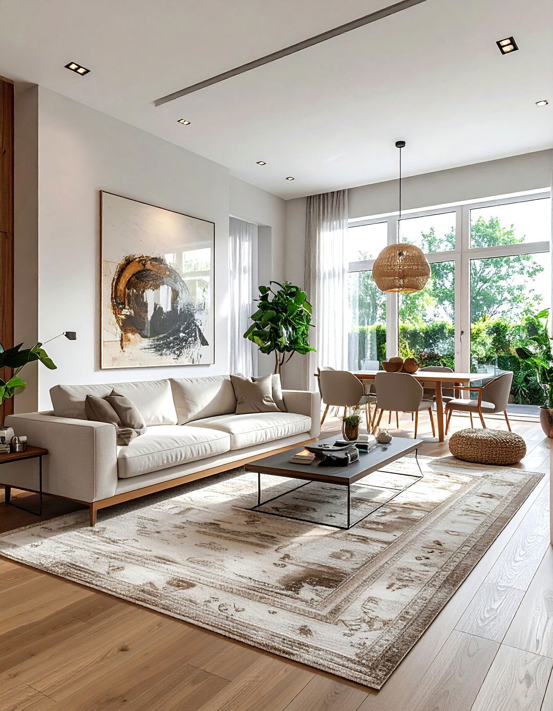 Open plan living room - 30 compact living room ideas