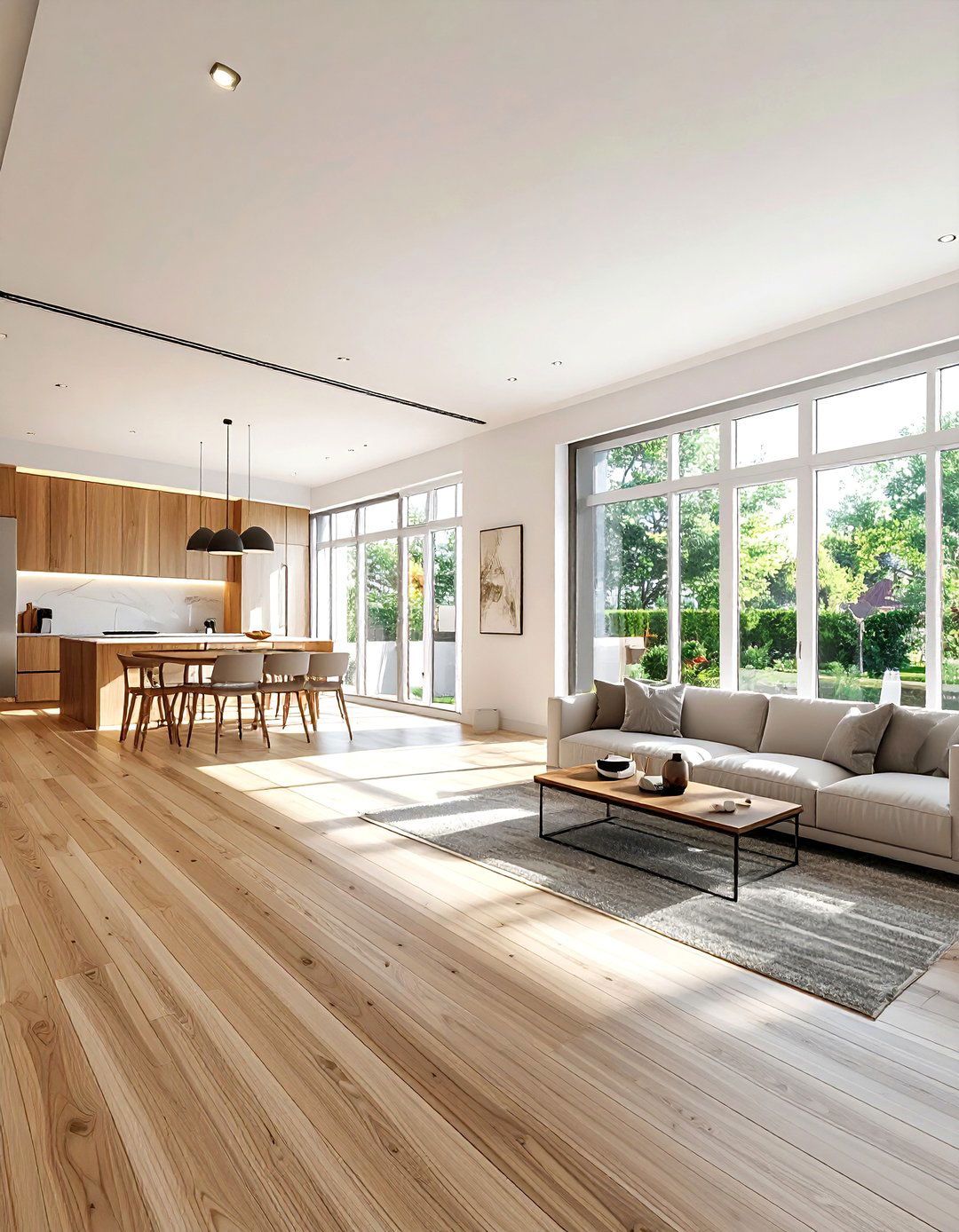 Open plan living room - 30 airy living room ideas