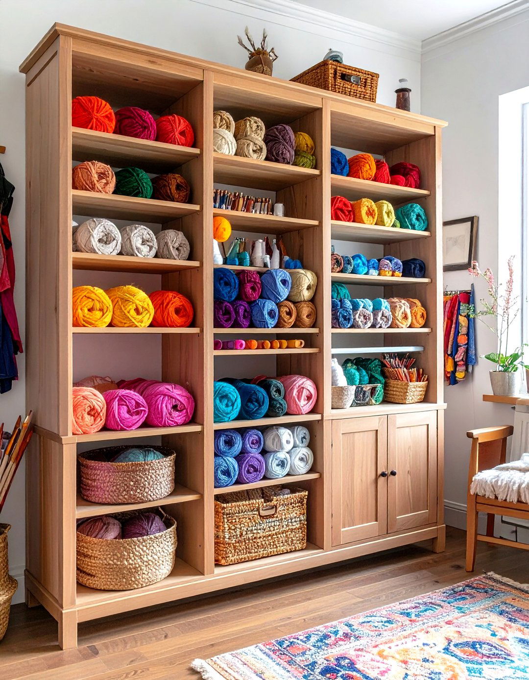 Open shelf armoire - 30 armoire decor ideas